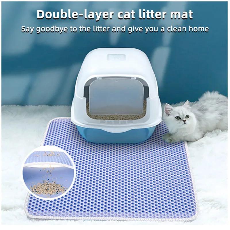 Pawfect Cat Litter Mat: Waterproof, Non-Slip, and Easy to Clean  ourlum.com   