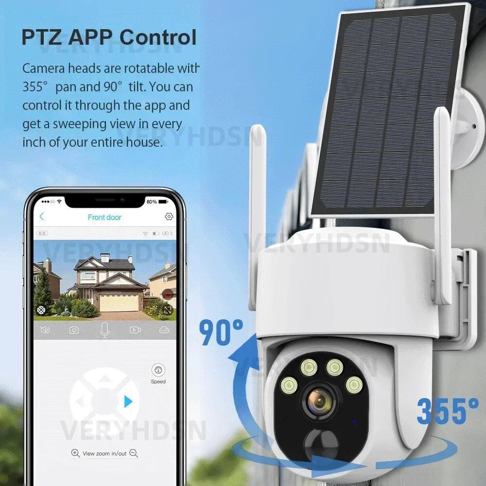 Outdoor Solar Surveillance Camera: Weatherproof WiFi, Crystal Clear Night Vision  ourlum.com   