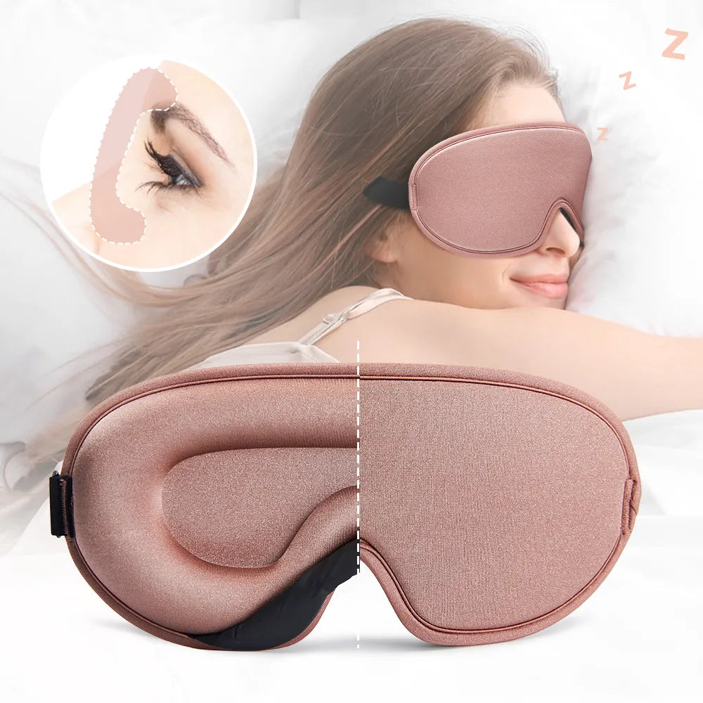 Luxurious Silk Eye Mask with Adjustable Memory Foam for Perfect Sleep Comfort