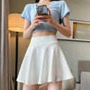 Summer Chic Mini Pleated Skirt Stylish Elastic Waist Skirt