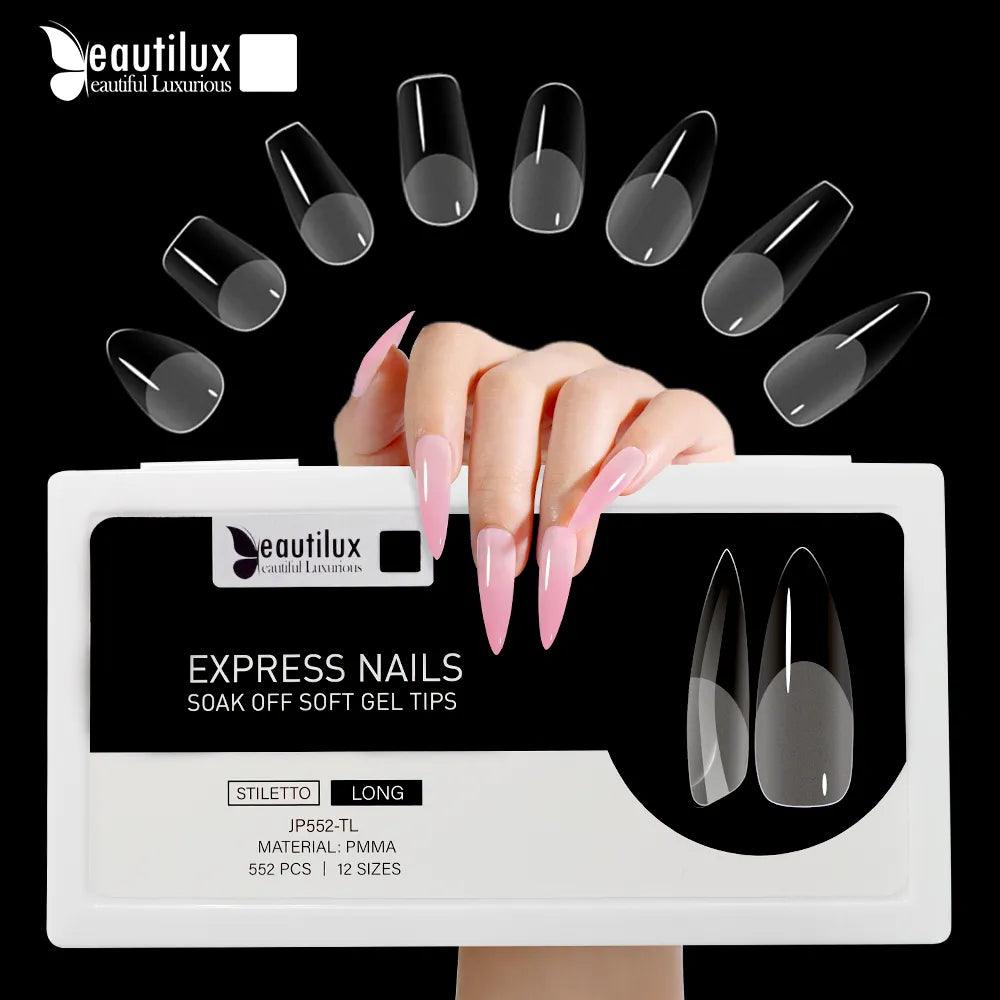 Beautilux Nail Tips Set: Create Stunning Manicures with Various Shapes