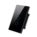 Smart Touch Light Switch: Remote Control, Voice Activated, Group Control & More  ourlum.com 3 Gang (Black)  