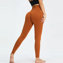 Seamless High Waist Nude Yoga Pants Women's Hip Lifting Fitness