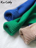 Winter Essential Thick Knit Turtleneck Sweater for Women  ourlum.com   