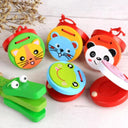 Kids Cartoon Wooden Castanets Music Instruments Toys for Kids