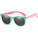 YouthFlex Polarized Sunglasses for Kids-Flexible Silicone Frame-UV400 Protection-Fashionable Shades-Eyewear for Boys and Girls  ourlum.com green pink  