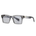 Trendy UV400 Square Rivet Gradient Sunglasses for Men Women