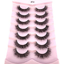 7/8/9/10Pairs Eyelashes Makeup Soft Fluffy 3D Mink False Eyelashes Thick HandMade Volume Mink Lashes Faux Cils Natural Fake Lash  ourlum.com Black 7pairs-AT-4  