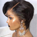 Short Pixie Cut Lace Front Wig Brazilian Human Hair Bob