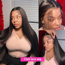 360 Full Transparent HD Lace Wig Brazilian Bone Straight 13x4 13x6 Lace Front Wigs Pure Full Lace Wig Remy Human Hair For Women  ourlum.com 13x6 Lace Wig 180 Density 30Inches