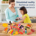 Interactive Kids BBQ Grill Play Set for Ages 3-12 Fun