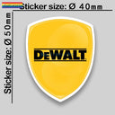 3D DeWalt Silicone Stickers - Stylish Gel Decals for Laptops