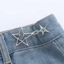 Bowknot Button Adjuster - Innovative Waist Tightener for Pants and Skirts  ourlum.com A-SA230194-Blue  