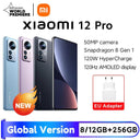 Xiaomi 12 Pro Global Version - 12GB RAM, 256GB Storage, Snapdragon 8 Gen 1, 120Hz AMOLED Display, 4600mAh Battery, 120W Fast Charging