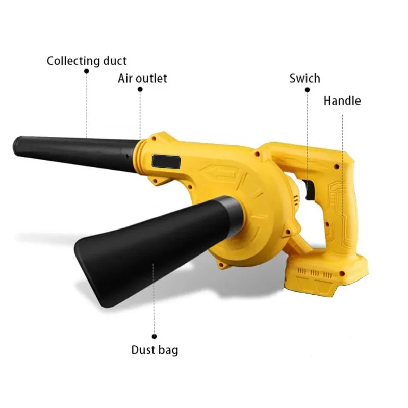 Cordless 2-in-1 Blower & Vacuum for Dewalt 18V/20V – Ultimate Dust & Leaf Cleaner