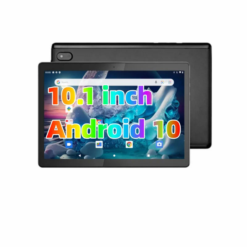 10.1" Android 10 Tablets 4-Core 1.5GHz Processor Tablet PC 2GB+16GB 1280*800 IPS 5000mAh Battery Dual Camera Type-C Fast Charge  ourlum.com   