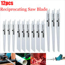 12-Pack Reciprocating Saw Blades for Wood & Metal Essential