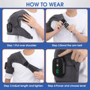 Electric Heating Shoulder Massager Vibration Support Belt