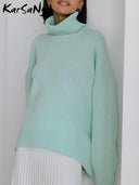 Winter Essential Thick Knit Turtleneck Sweater for Women  ourlum.com   