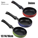 Mini Non-Stick Stainless Steel Frying Pan Set 12cm 14cm 16cm