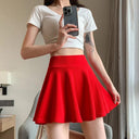 Summer Chic Mini Pleated Skirt Stylish Elastic Waist Skirt