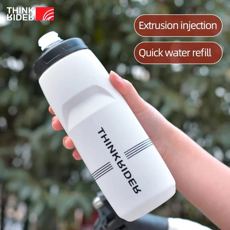 ThinkRider Large Capacity Bicycle Water Bottle - 620ml/750ml, Durable Plastic for MTB and Road Cycling, Portable Outdoor Sports Drink Container