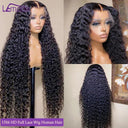 250 Density 13x6 HD Lace Frontal Deep Wave Wig Real Virgin Hair