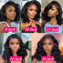 Short Brazilian Body Wave Lace Front Wig - 13x4 Human Hair