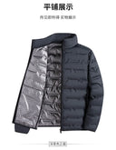 Graphene Self-Heating Down Jacket Men Windproof Pleated Warm