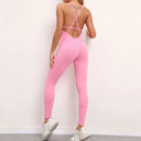 Empower Your Workout with Sexy Backless Yoga Set