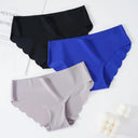 3 Pcs Seamless Ladies Ribbed Cotton Thong Women's Underwear