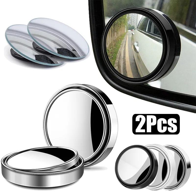 360 Degree Adjustable Convex Blind Spot Mirror for Safe Driving  ourlum.com   