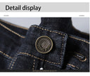 New Men Classic Jeans Jean Homme Soft Black Denim Pants