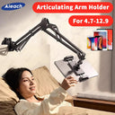 Bed Tablet and Phone Holder: Adjustable Aluminum Arm Stand for 360° Rotation  ourlum.com   