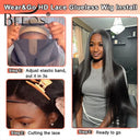 Realistic Straight HD Lace Closure Human Hair Wig Stylish Look