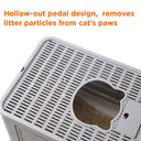 Cat Litter Box Fully Enclosed and Foldable Top Entry