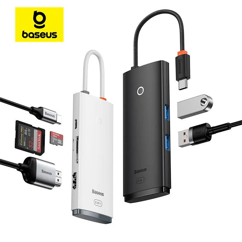 Baseus USB C HUB: Versatile Adapter for MacBook Pro Air with HDMI Splitter  ourlum.com   