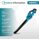 Yofidra High Powerful Electric Air Blower Handheld Cordless Leaf/Snow/Dust Blowing Blower Garden Tool for Makita 18V Battery  ourlum.com   