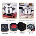 9L Aluminum Pressure Cooker High Capacity Induction Gas Compatible