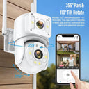 8MP Dual Lens Outdoor Security Camera: Advanced Human Detection & Night Vision  ourlum.com   