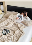 Light Luxury Rabbit Plush Blanket Winter Sofa Cover Gift