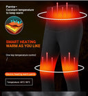 Winter Heated Underwear Set Women Men USB Electric Heating Jacket