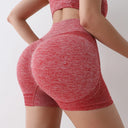 High Waisted Seamless Women's Yoga Shorts with Butt Lifting Scrunch