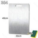 Thickened Stainless Steel Cutting Board Titanium Steel Antibacterial And Mildew-proof Household Cutting Board Kitchen Board 316