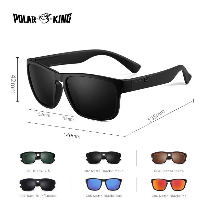 Vintage Polarized Sunglasses for Men & Women - Multi-Color Frame UV Protection Eyewear