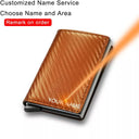 RFID Carbon Fiber Men's Wallet Personalized Security Style