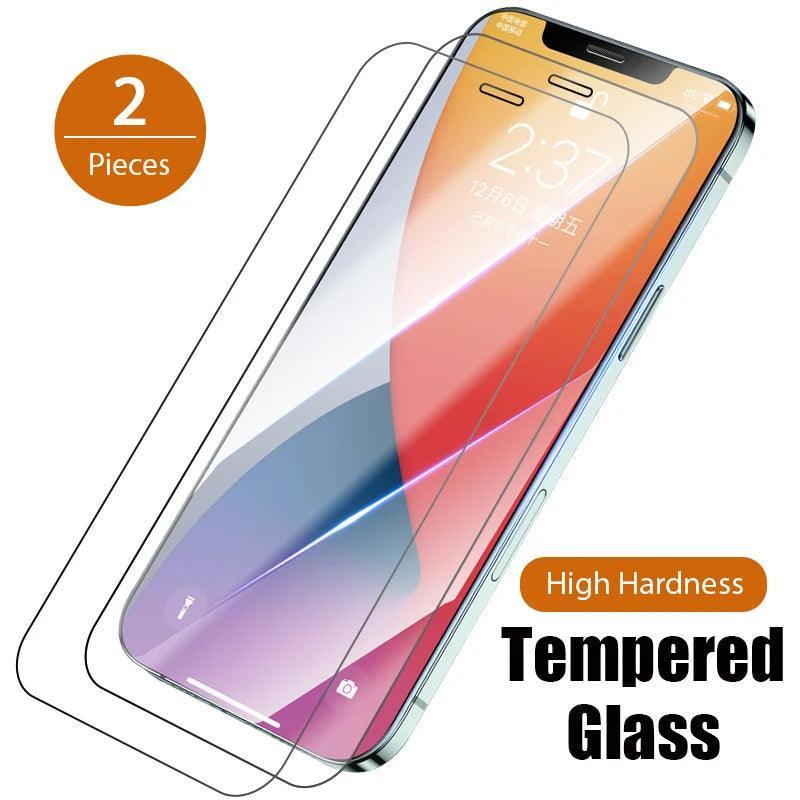 Ultra Thin Tempered Glass Screen Protector for iPhone 14, 12 Pro Max, 7, 8, SE - Scratch Resistant & Eco-Friendly  ourlum.com   