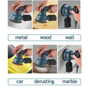 300W Electric Eccentric Sander 6 Gears Speed Adjustment 5 Inch 125mm Wood Sanding Processing Car Polishing Machine With Dust Box  ourlum.com   