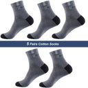 Men's Bamboo Fiber Socks - 5 Pairs of Deodorant Comfort