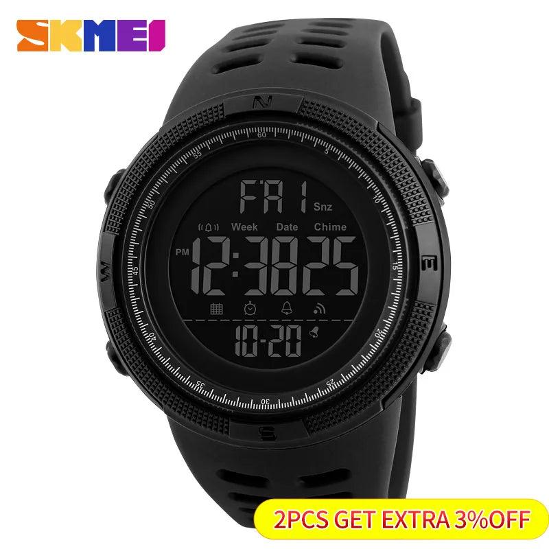 SKMEI Fashion Sport Watch Men Chronograph Digital Waterproof Timepiece: Stylish Outdoor Watch  ourlum.com   